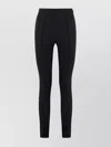 Moncler Stretch Gabardine Slim Fit Trousers In Black