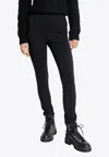Moncler Technical Jersey Leggings For Active Wear In Black