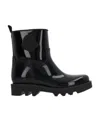 Moncler Kickstream Waterproof Rain Boot In Black