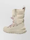 Moncler High Snow Boots Featuring Textured Outsole In Neutral