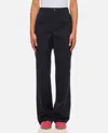 Moncler High Waist Denim Pants In Blue