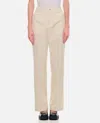 Moncler High Waist Denim Pants In White