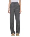 Moncler High Waist Pants In Grey