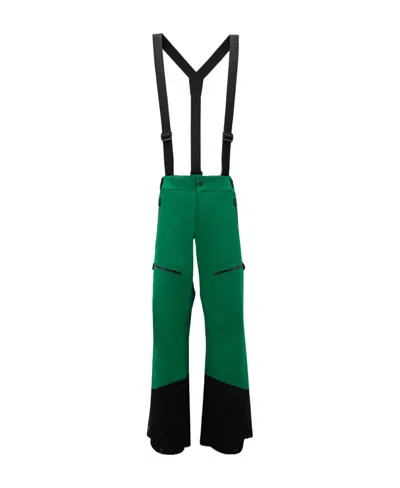 Moncler High-waist Ski Trousers In Green
