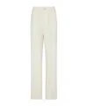 Moncler High-waisted Casual Pants In White