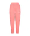 Moncler Embossed Logo Sweatpants Pink In Pink