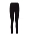 Moncler Brand-embossed Slim-fit High-rise Stretch-woven Leggings In Black