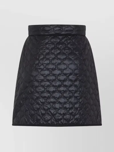 MONCLER HIGH-WAISTED QUILTED WRAP SKIRT