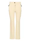 Moncler High-waisted Ski Pants Trousers Beige In Neutral