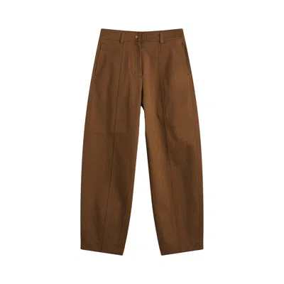 Pre-owned Moncler High Waisted Trousers 'brown' | Women's Size 40