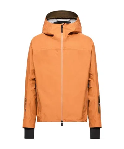 Moncler Hinterburgs Hooded Gore-tex Ski Shell Jacket In Brown