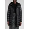 Moncler Hirma Lightweight Long Puffer Coat In Black