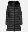 Moncler Hirma Quilted Down Coat In Black