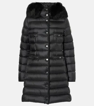 Moncler Hirma Quilted Down Coat In Black