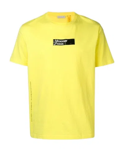 Moncler Hiroshi Fujiwara Cooperation Series Logo Printed T-shirt In Yellow