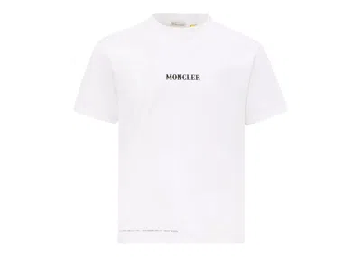 Pre-owned Moncler Hiroshi Fujiwara X Fragment Circus Motif T-shirt In Optical White
