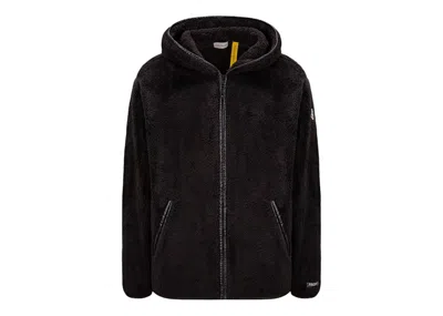Pre-owned Moncler Hiroshi Fujiwara X Fragment Fleece Zipup Hoodie In Black