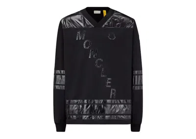 Pre-owned Moncler Hiroshi Fujiwara X Fragment Logo Hockey Shirt In Black
