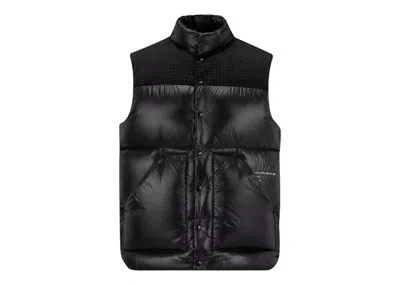 Pre-owned Moncler Hiroshi Fujiwara X Fragment Osten Down Vest In Black