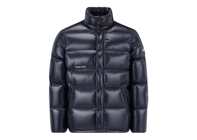 Pre-owned Moncler Hiroshi Fujiwara X Fragment Ryne Short Down Jacket In Navy Blue