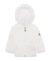 Moncler Hiti Ruffle-trim Hooded Jacket In White