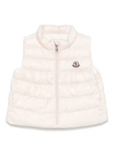 Moncler Kids' Lida Nylon Down Vest In Natural