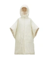 Moncler Hooded And Padded Cape In White