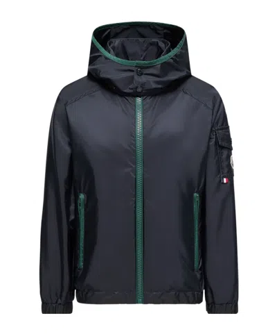 Moncler Hooded Banu Rain Jacket In Black