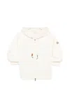Moncler Drawstring-hood Kangaroo-pocket Jacket In White