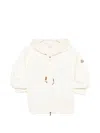 Moncler Drawstring-hood Kangaroo-pocket Jacket In White