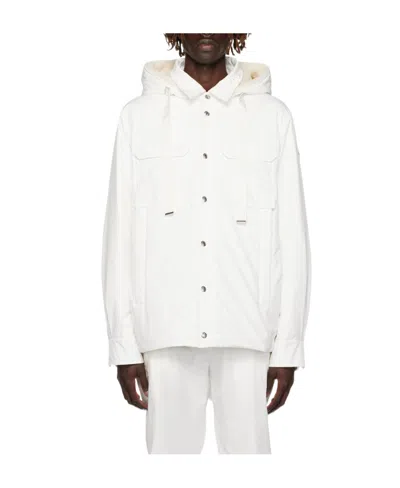 Moncler Hooded Casual Jacket In White