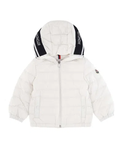 Moncler Hooded Cotton Suit In White
