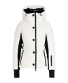 Moncler Guyane Hooded Jersey-trimmed Quilted Shell Down Jacket In White
