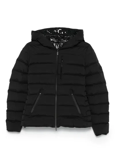 Moncler Hooded Down Jacket In Black