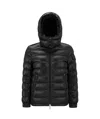 Moncler Bady Hooded Short Down Jacket Black In Black