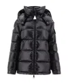 Moncler Padded Polyamide Jacket Zipped Pockets In Black