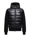 Moncler Padded Wool Zip-up Hoodie Clothing In Blue