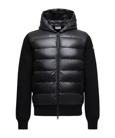 MONCLER MONCLER ZIP-UP PADDED KNITTED SWEATSHIRT