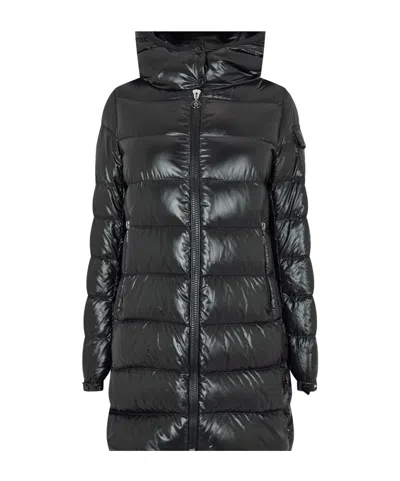 Moncler Hooded Down Jacket In Black