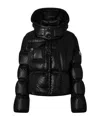 Moncler Hooded Down Jacket In Black