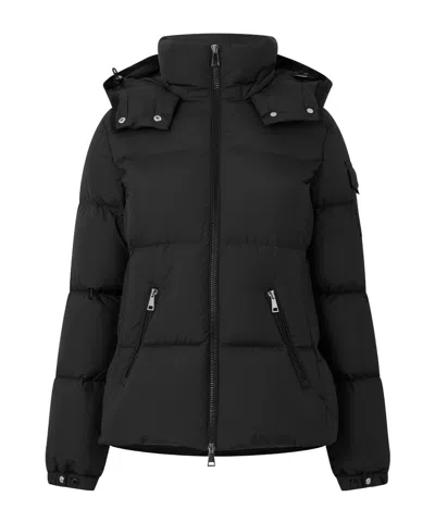 Moncler Hooded Down Jacket In Black