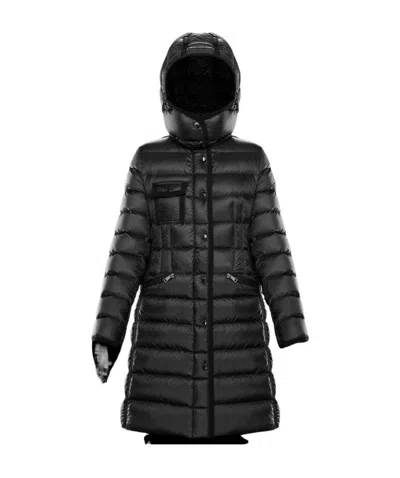 Moncler Hooded Down Jacket In Black