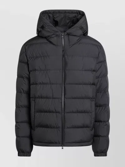 MONCLER HOODED DOWN JACKET FEATURING ELASTIC CUFFS