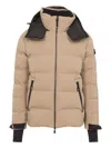 Moncler Grenoble Montgetech Hooded Padded Quilted Shell Ski Jacket In Neutral