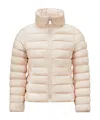 Moncler Hooded Down Jacket In Nude