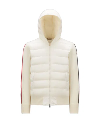 Moncler Hooded Down Jacket In White