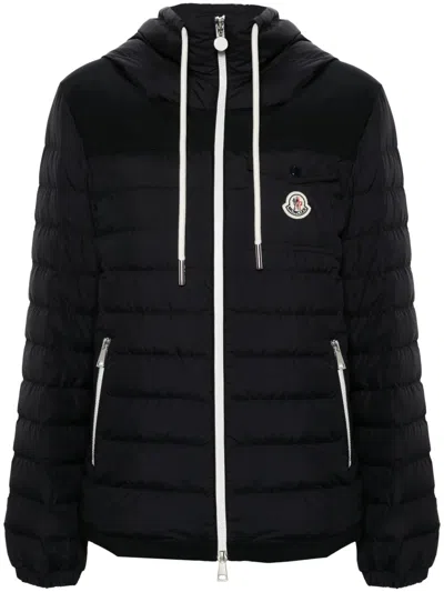 Moncler Hooded Down Puffer Jacket In Blue