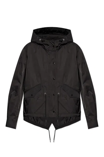 Moncler Hooded Jacket In Black