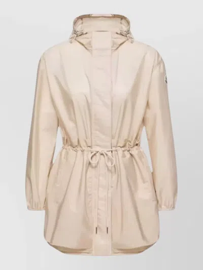 MONCLER HOODED JACKET ADJUSTABLE DRAWSTRING ELASTICATED WAIST