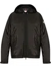 Moncler Long-sleeved Down Jacket In Black